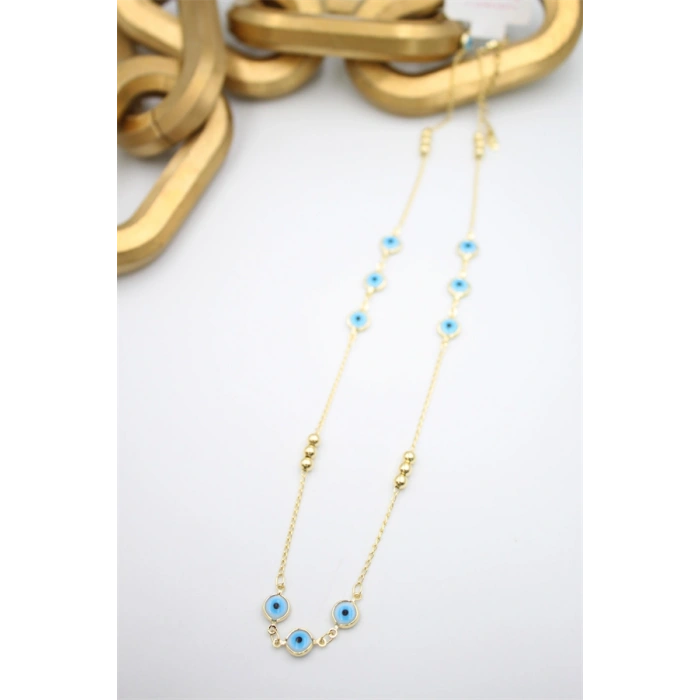 HERŞEYTREND Xuping Nazar Kolye - 50 cm - Altın