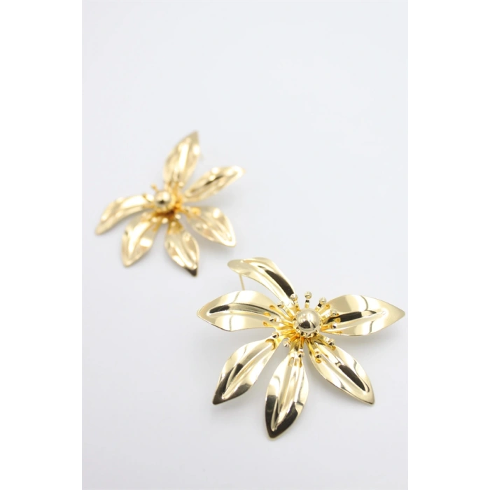 HERŞEYTREND Yaprak Küpe - Altın