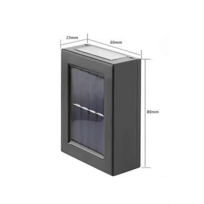 HERŞEYTREND Yeni Model Solar Çift Taraflı Duvar Lambası Dekoratif Duvar Lambası