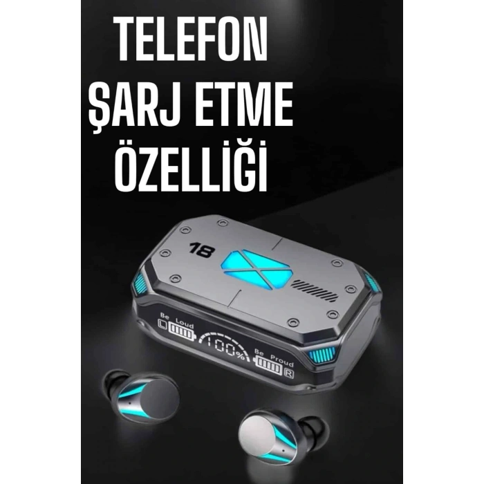 LitaeTrend Yeni Nesil Kablosuz Bluetooth Kulaklık Dijital Göstergeli 5.3 Bluetooth