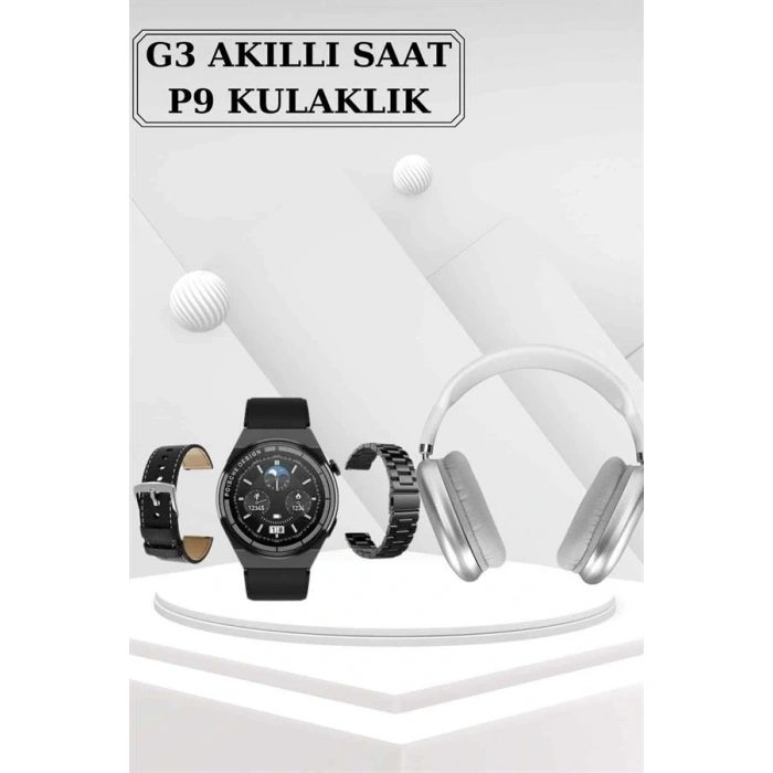 LitaeTrend Yeni Nesil Sesli Görüşme Akıllı Saat ve Powerbank Çoklu Şarj Girişli Bluetooth Kulaklık Nabız Ölçer