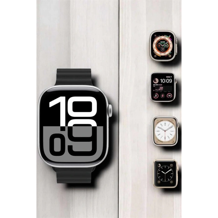 LitaeTrend Yeni Nesil Ultra Akıllı Saat Titreşimli, Uyku & Sağlık Takibi, Çift Kordon