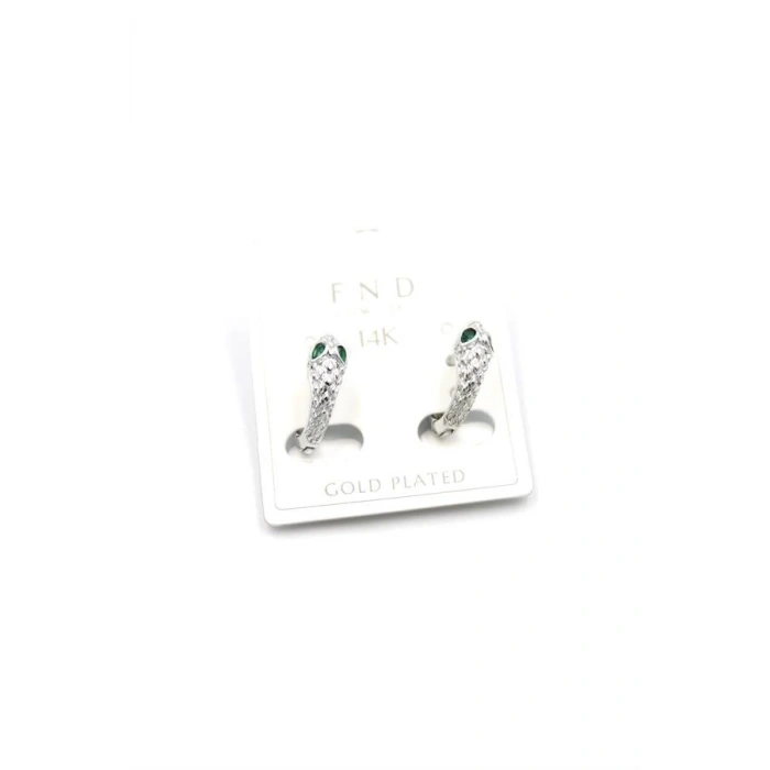 LitaeTrend Yılan Küpe - Gümüş