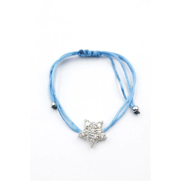 LitaeTrend Yıldız İp Bileklik - Turkuaz