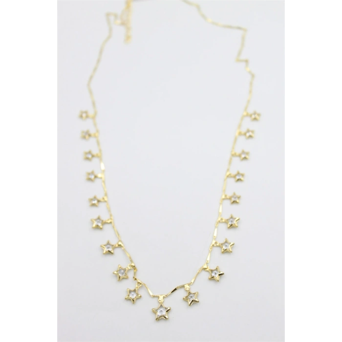 HERŞEYTREND Yıldız Sallantılı Kolye - Altın