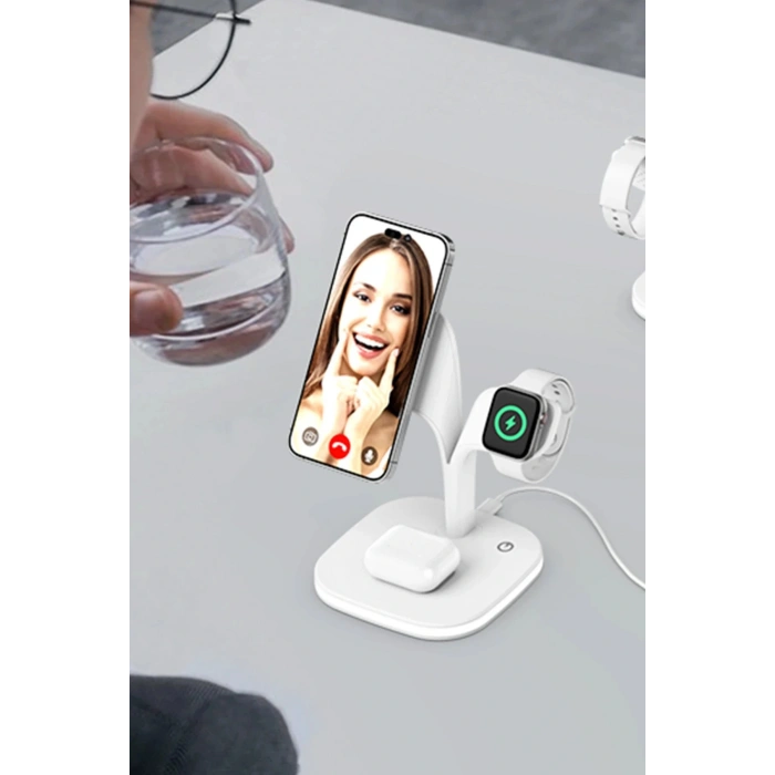 LitaeTrend YM-UD22 Kablosuz Şarj Masaüstü Set - Siyah