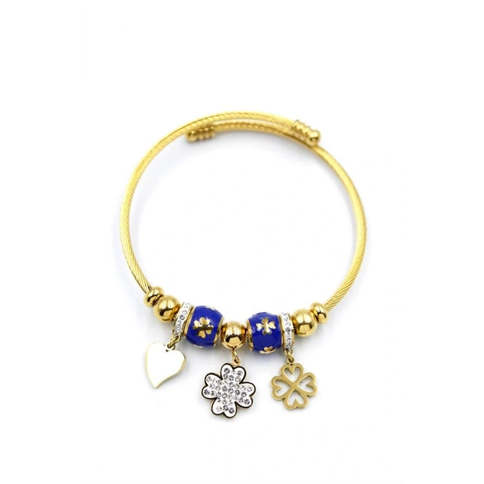 LitaeTrend Yonca Charm Bilezik - Altın