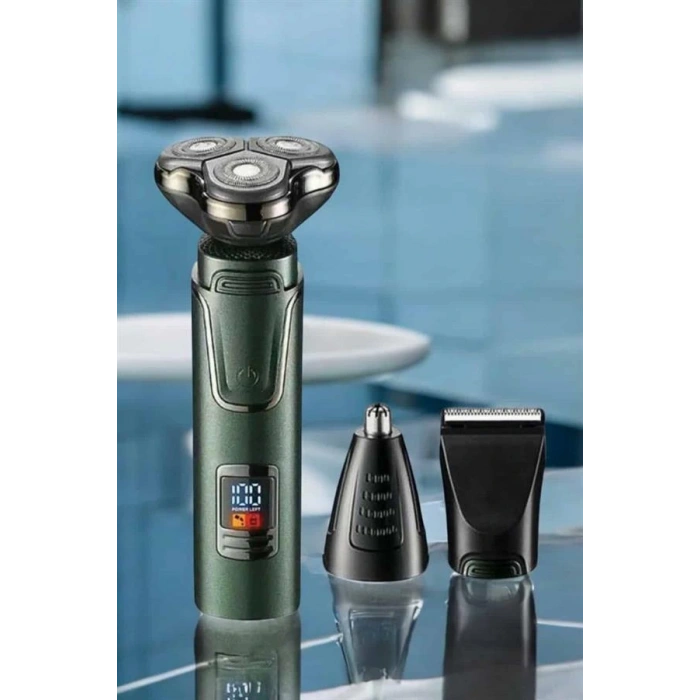 LitaeTrend Yüksek Performanslı 3 Başlıklı Profesyonel Tıraş Makinesi