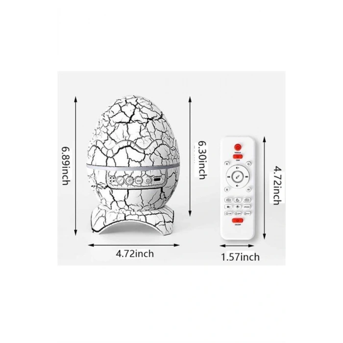 LitaeTrend Yumurta Şeklinde Su Dalgalı Bluetooth Speaker Lamba Renkli Şarjlı
