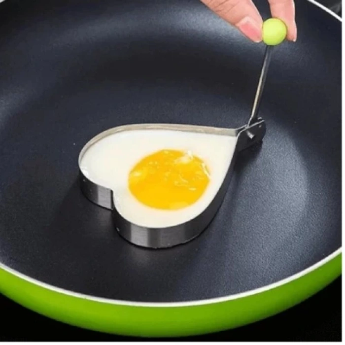 HERŞEYTREND Metal Kalp Omlet Krep Kalıbı