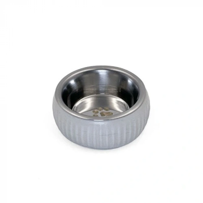 HERŞEYTREND Mikopet Organik Seramik Mama Kabı Gri