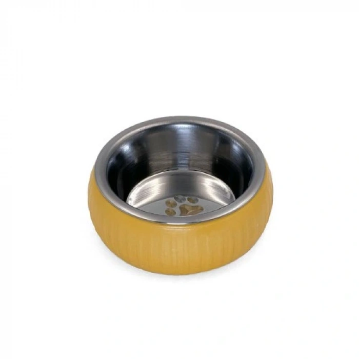 HERŞEYTREND Mikopet Organik Seramik Mama Kabı Sarı