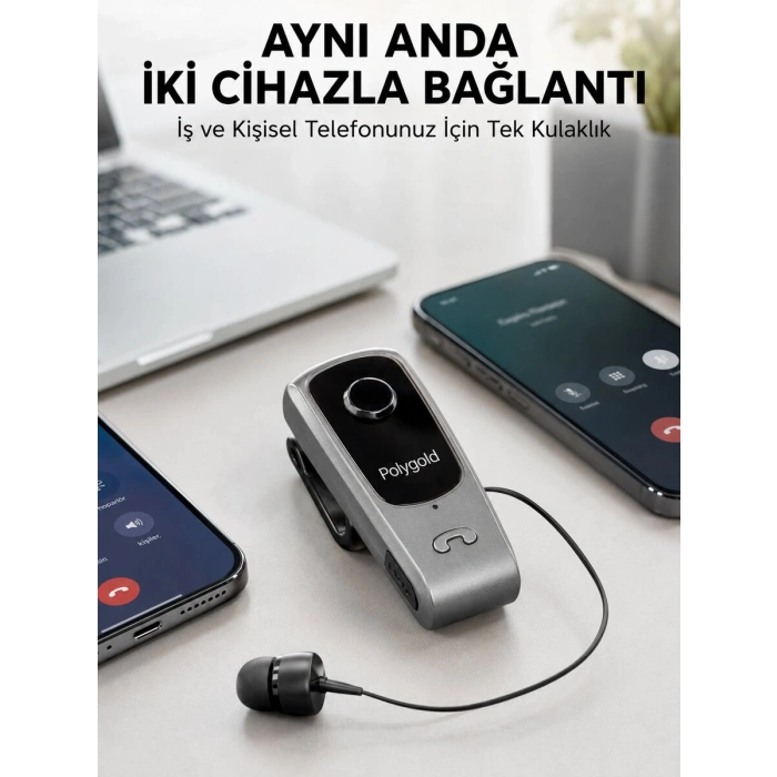 Mikrofonlu ve Ses Kontrollü Kablosuz Kulak İçi Kulaklık