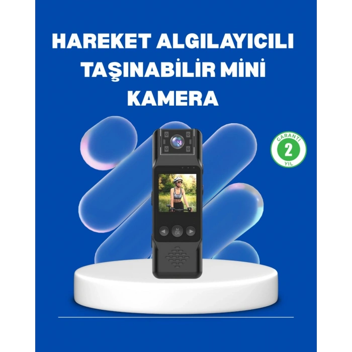 Mini Kamera 1080P Full HD Döner Lens Taşınabilir