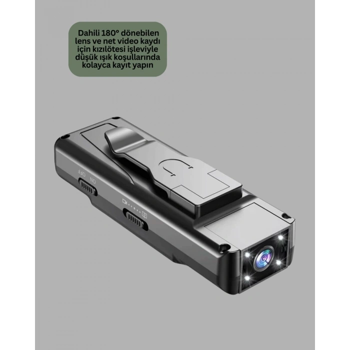 Mini Kamera 1080P Full HD Döner Lens Taşınabilir