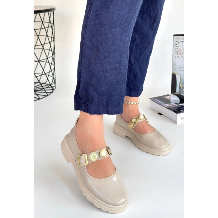 Okira Bej Rugan Oxford Ayakkabı