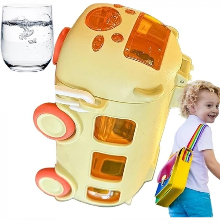 HERŞEYTREND Otobüs Şeklinde Su Matarası