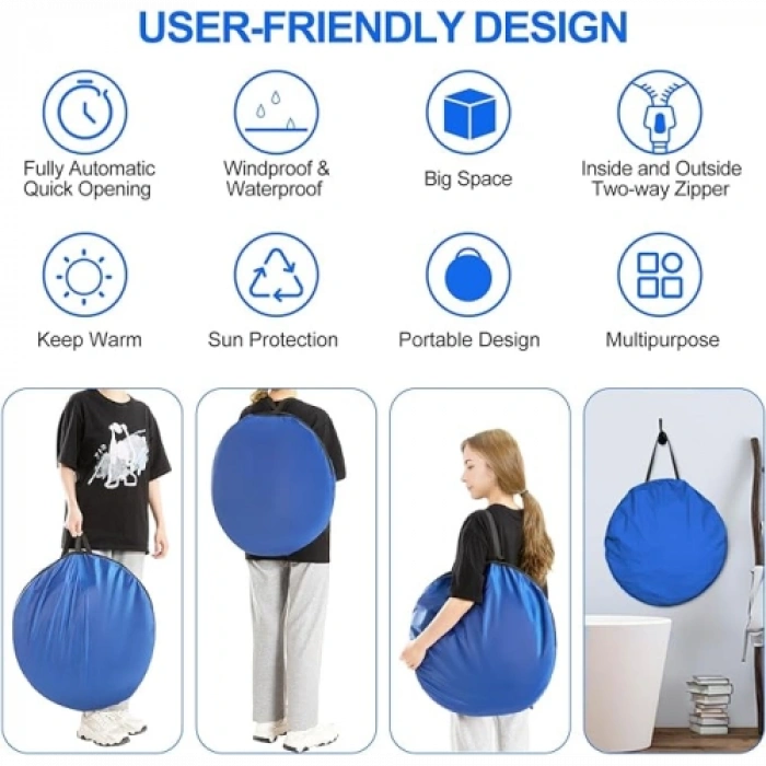 HERŞEYTREND Otomatik Kamp Giyinme Çadırı