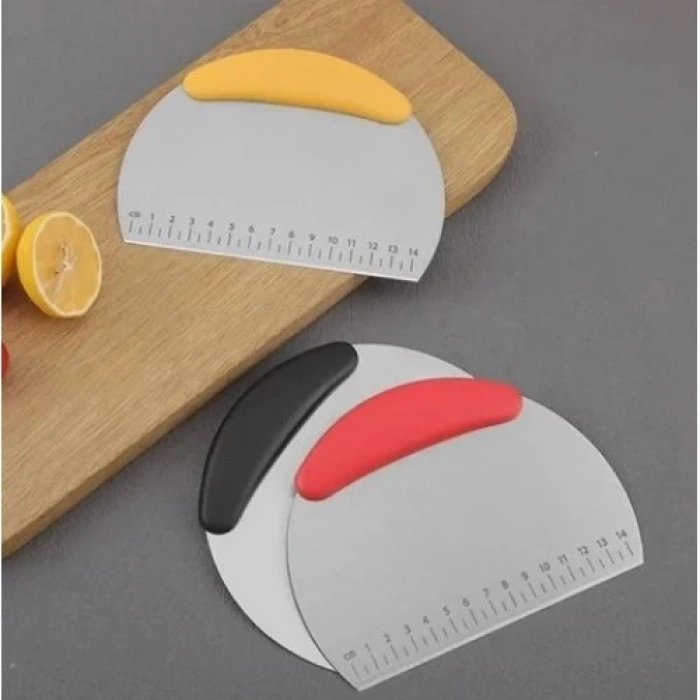 HERŞEYTREND Paslanmaz Çelik Hamur Kesme ve Şekillendirme Spatulası