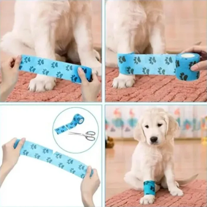 HERŞEYTREND Pati Desenli Kendinden Yapışkanlı Bandajı