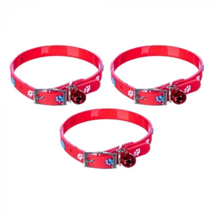 HERŞEYTREND Pati Figürlü Ayarlanabilir Silikon Kedi Tasması