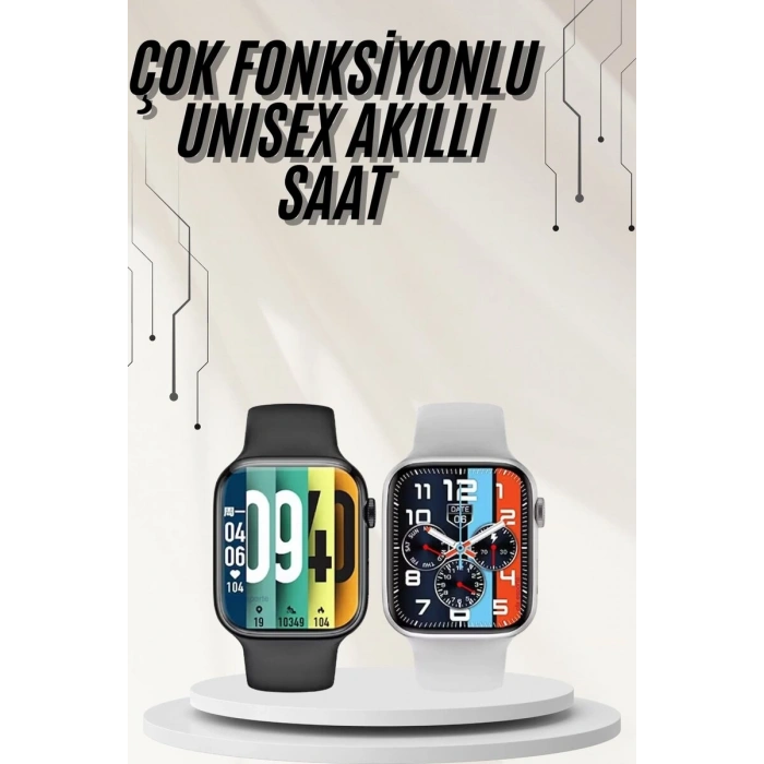 Plastik Kordonlu Kalp Atışı Uyku Takibi ve Çağrı Cevaplayabilen Akıllı Saat