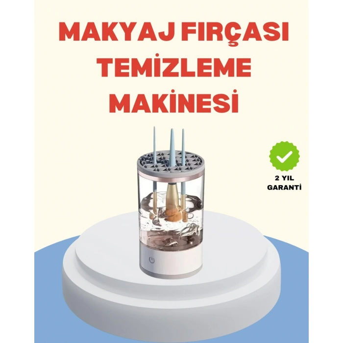Profesyonel Makyaj Fırçası Temizleme ve Kurutma Makinesi