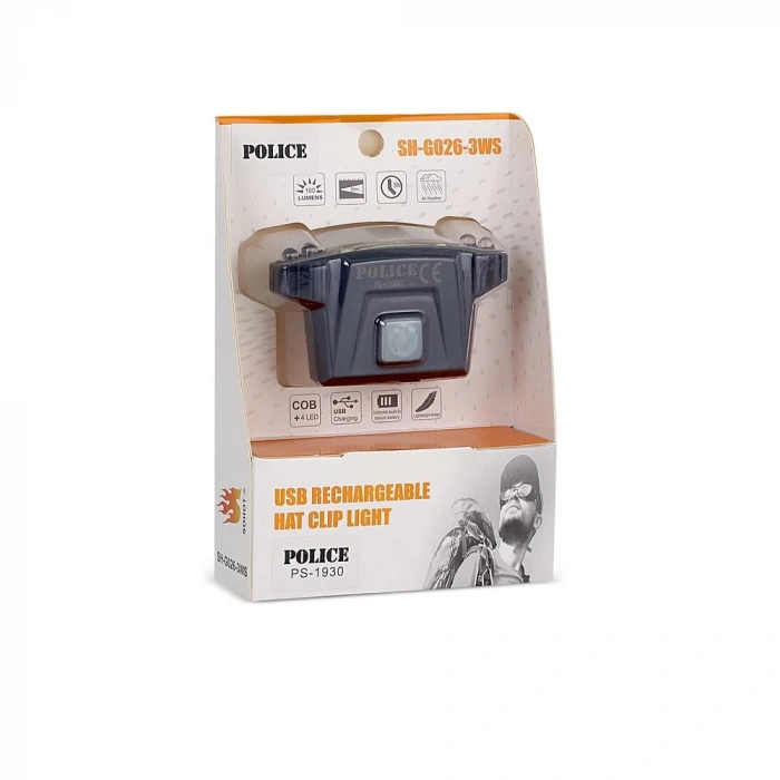 Ps-1930 Usb Şarjlı Cob Led Şapka Feneri