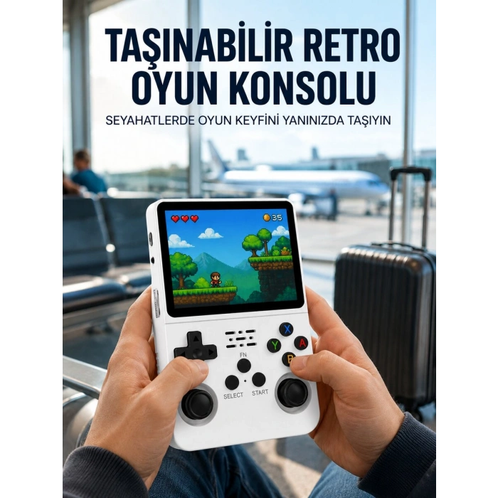 Retro Oyun Cihazı – Çift MicroSD Desteği, Çoklu Platform Uyumu, 3200 mAh Batarya Yeni Nesil