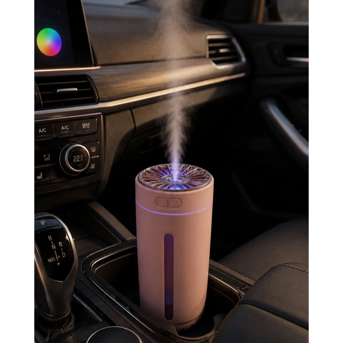 RGB Led Buhar Makinesi Aroma Yağı Uyumlu Mini Nemlendirici