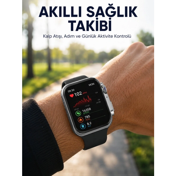 RS12 PRO+ 2025 Serisi Uzun Şarj Süreli Garantili Full Ekranlı Özel Üretim Akıllı Saat – 2GB Hafıza, AMOLED, GPS, Sesli Arama Yeni Nesil