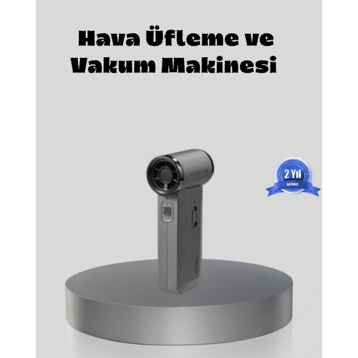 Şarjlı 130000 RPM Hava Üflemeli ve Vakumlu Araç Ev Temizlik Makinesi