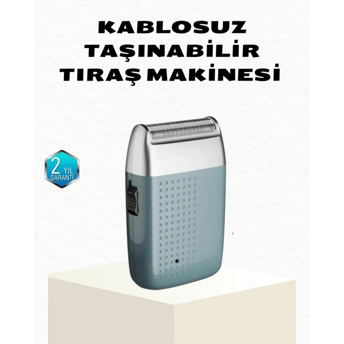 Şarjlı Kuru Kullanım Tıraş Makinesi – Kablosuz, Taşınabilir