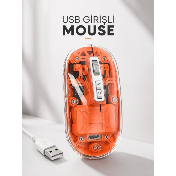 Sessiz Kablosuz USB Girişli Mouse Fare Yüksek Performanslı