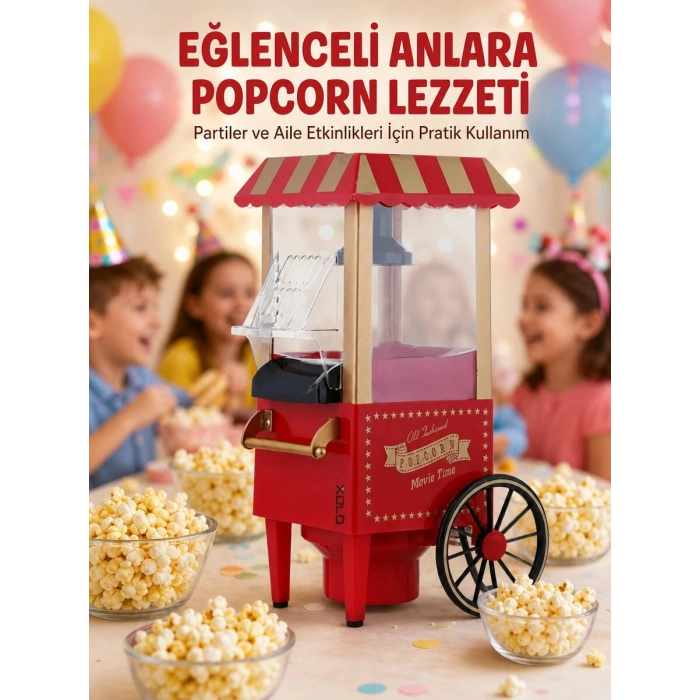 Sıcak Hava Teknolojili Yapışmaz Popcorn Makinesi