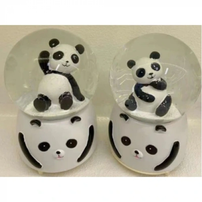 HERŞEYTREND Siyah-Beyaz Panda Kar Küresi Büyük Boy