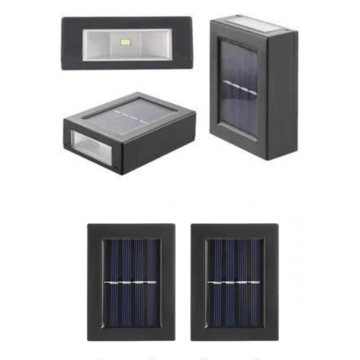 Solar Güneş Enerjili Çift Taraflı Duvar Lambası Çift Taraflı Duvar Lamba Güneş Enerjili