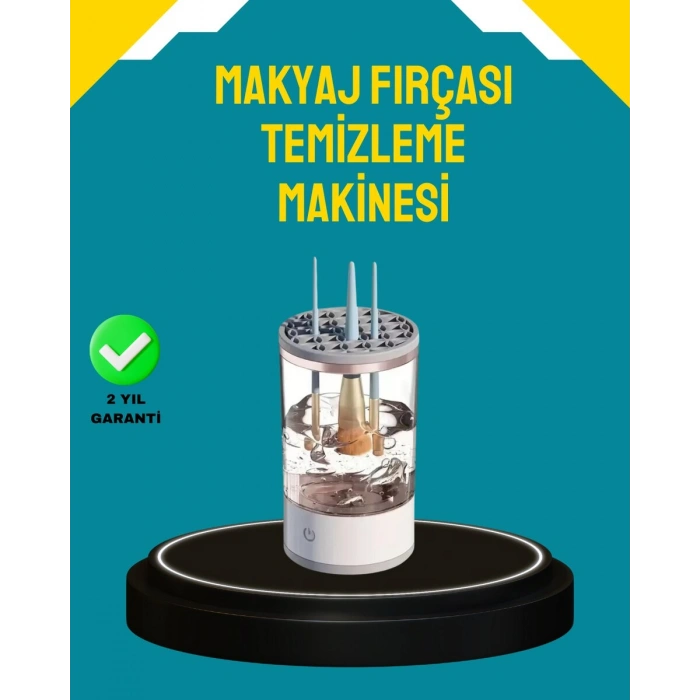 Sonik Teknoloji ile Derinlemesine Makyaj Fırçası Temizleyici