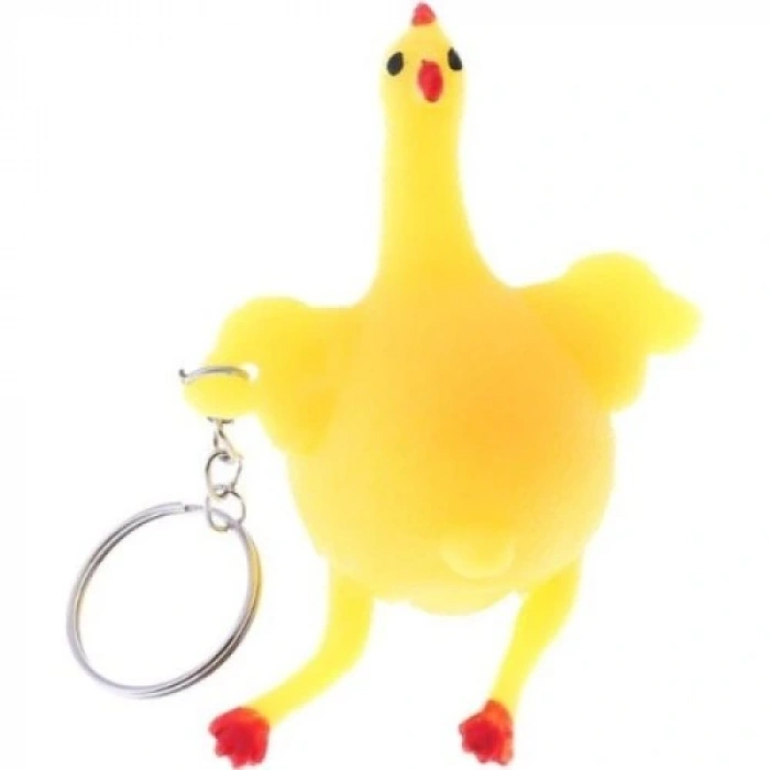 HERŞEYTREND Squishy Yumurtlayan Tavuk Anahtarlık