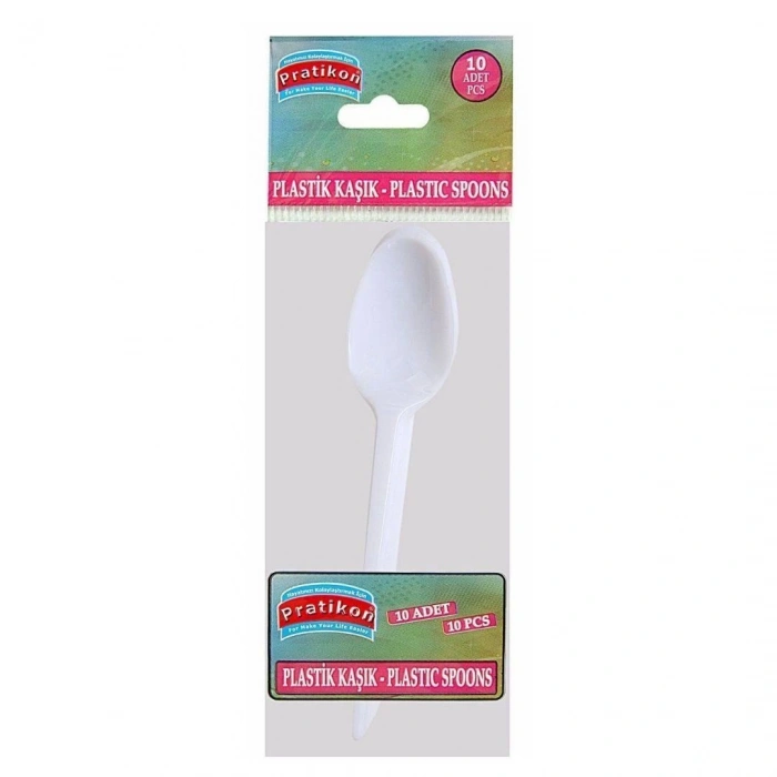 Standart Plastik Kaşık 10li