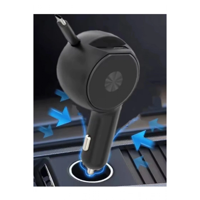 Süper Hızlı Araç Şarj Cihazı 60w Adaptör Çakmaklık Girişli