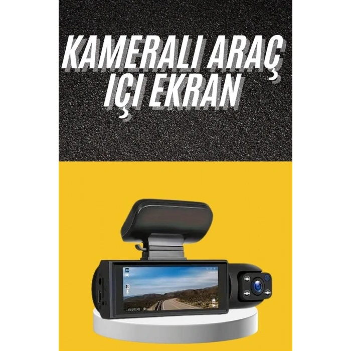 Sürüş Kamerası Video Kaydedici Hareket Algılama Gece Görüşlü