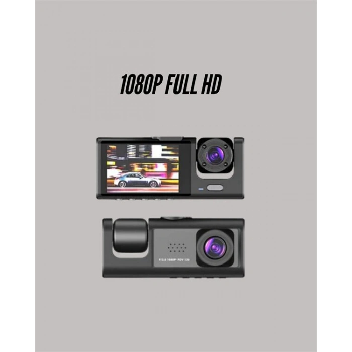 TA-01 1080P Ön 720P Arka ve İç Kamera Sistemli DVR