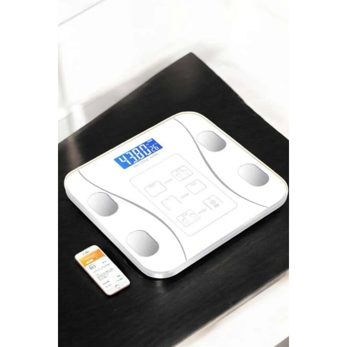 Tartı Baskül Dijital Elektronik Tartı Vücut Analiz Wifi Akıllı Yağ Ölçer