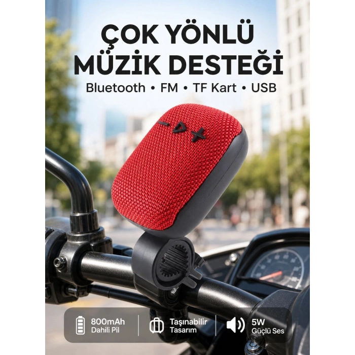 Taşınabilir Bluetooth Hoparlör 800mAh Uzun Pil Ömrü
