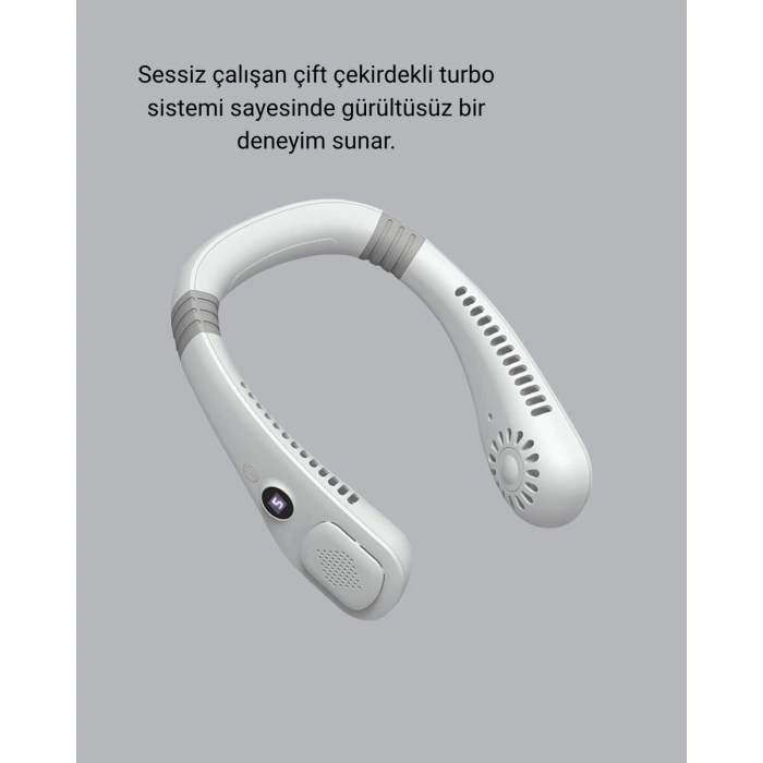 Taşınabilir Boyun Fanı Sessiz Çalışma ve USB Şarj Özellikli