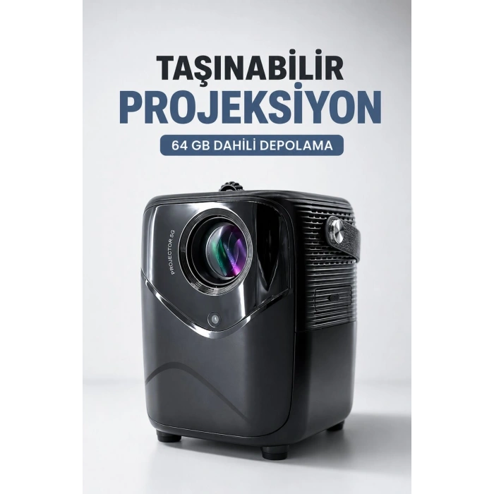Taşınabilir Projeksiyon 64 GB Dahili Depolama