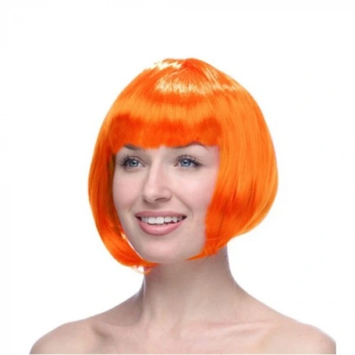 HERŞEYTREND Turuncu Peruk Saç