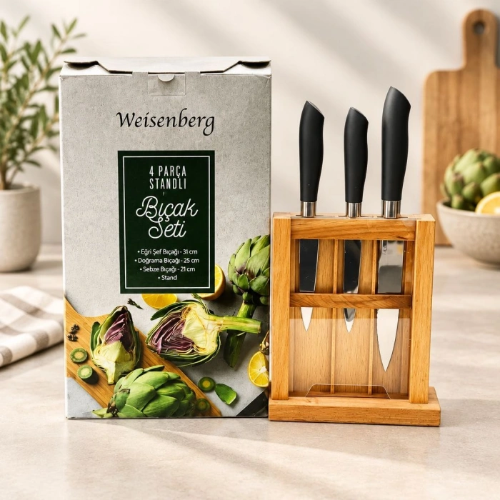 Weisenberg 4 Parça Standlı Bıçak Seti