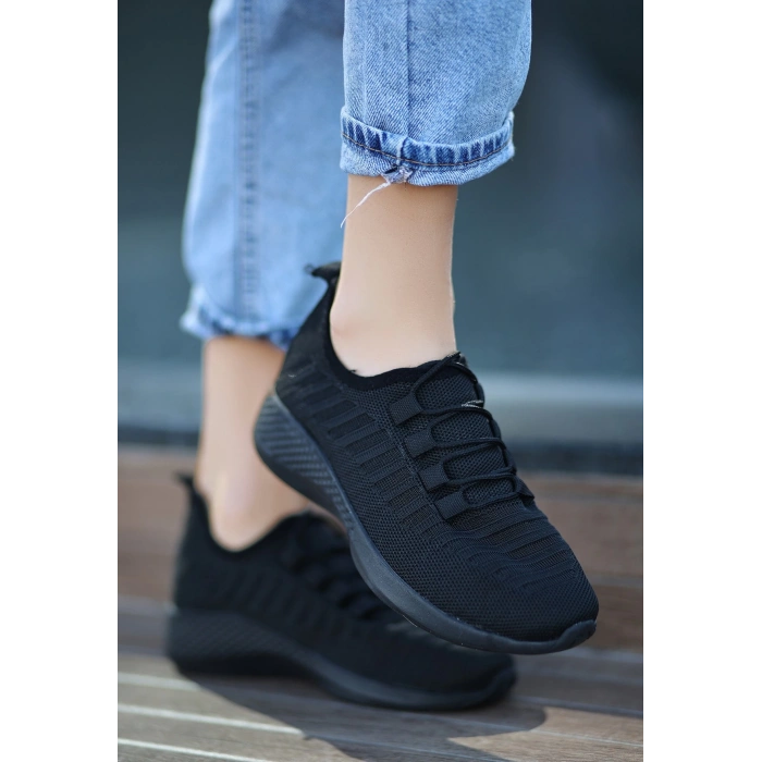 Wina Siyah Triko Spor Ayakkabı